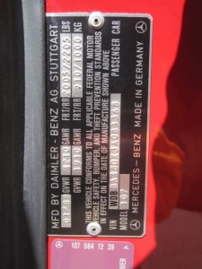 1988 MB 560SL32